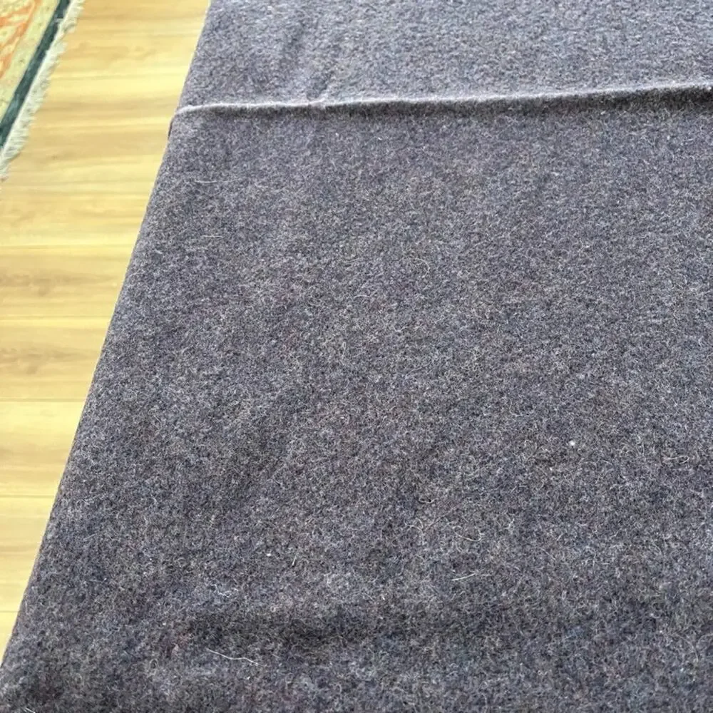Wool Blanket Dark Purple 62 x 75